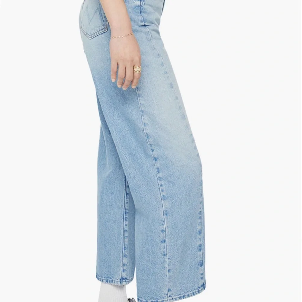 MOTHER The Half Pipe Sneak Wide Leg (Barrel) jeans in This is How I Roll - Picture 3 of 9